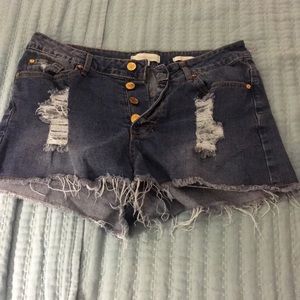 Denim shorts